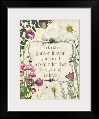 Pressed Floral Quote II