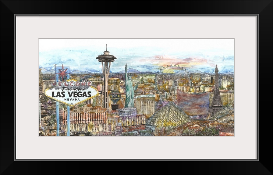 Vegas Skyline in Color