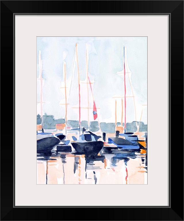Watercolor Boat Club II