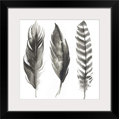 Watercolor Feathers I