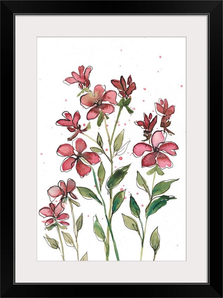 Watercolor Floral Stems II