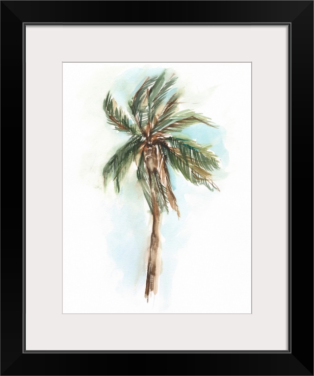 Watercolor Palm Study I