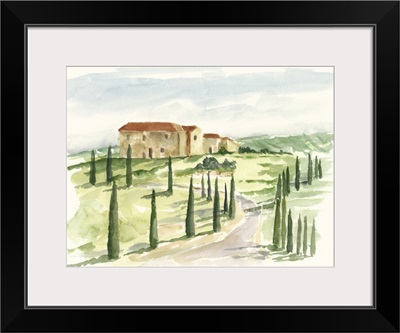 Watercolor Tuscan Villa I