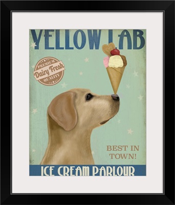 Yellow Labrador Ice Cream