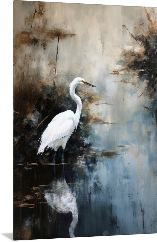 Egret In Lake