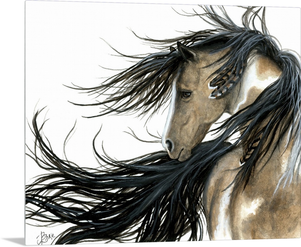 Majestic Series of Native American inspired horse paintings.