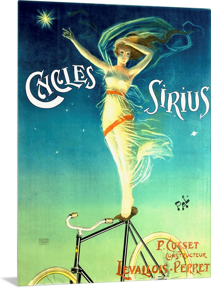 Cycles Sirius Vintage Advertising Poster