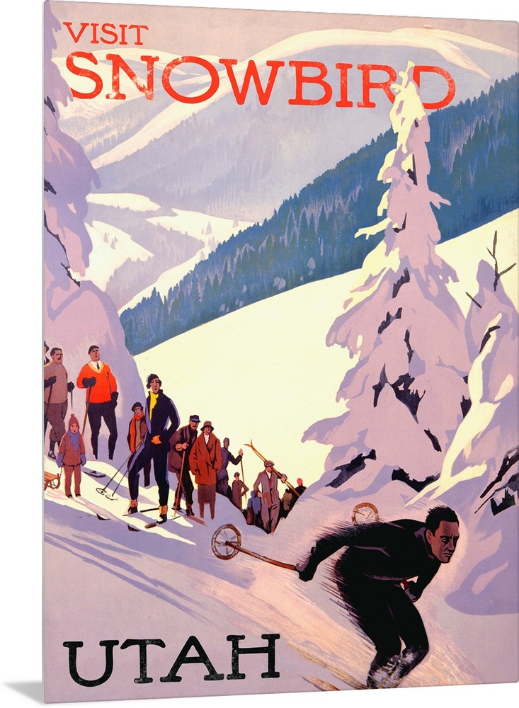 Snowbird Utah Vintage Advertising Poster