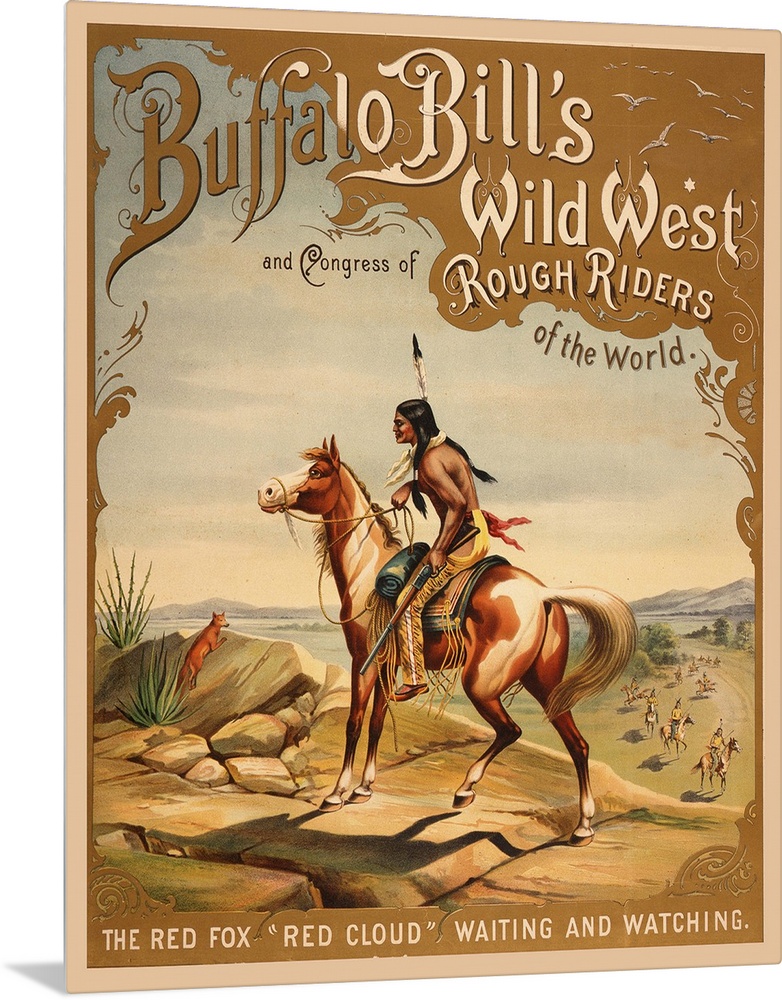 Buffalo Bill's Wild West - Vintage Advertisement