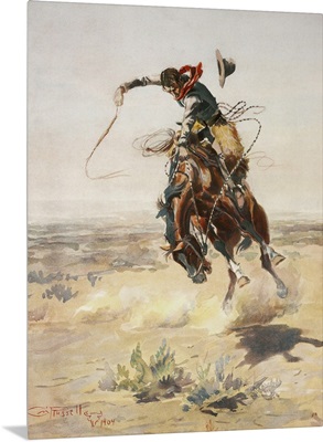 Charles Marion Russell - A Bad Hoss