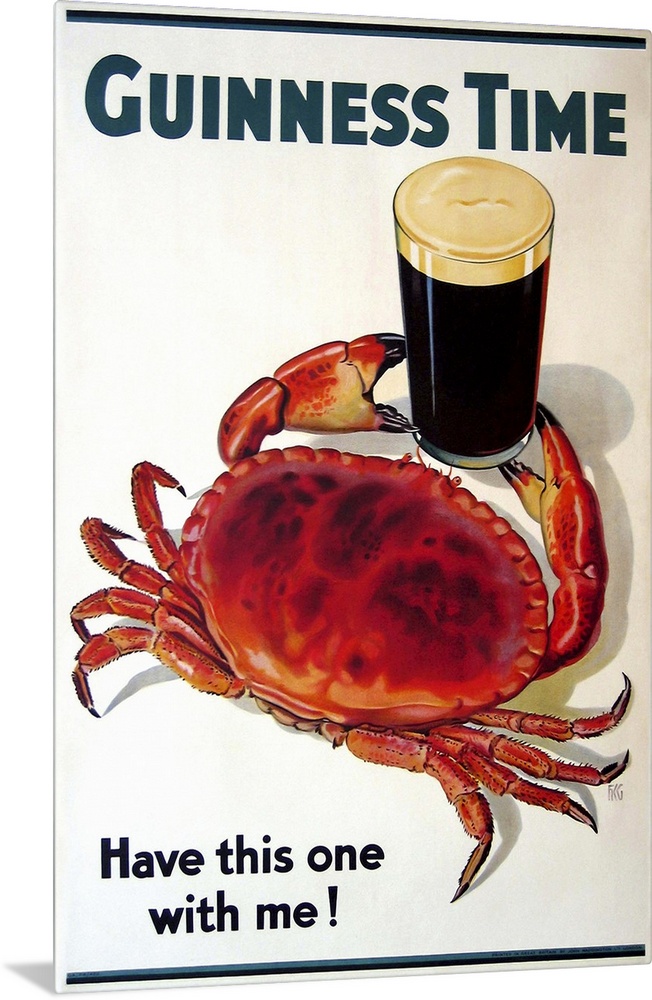 Vintage advertisement for Guinness beer.