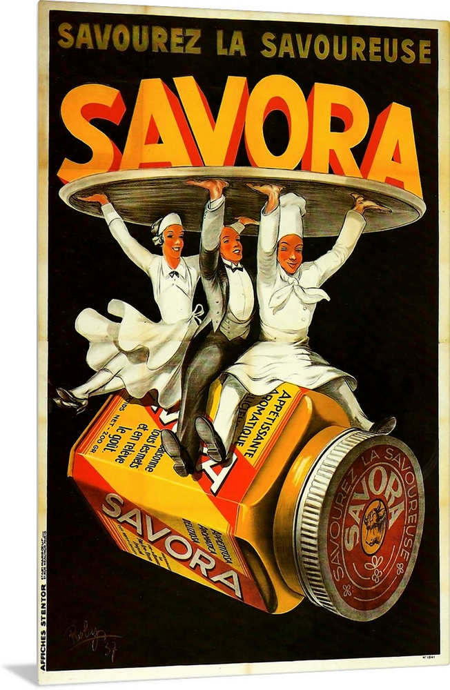 Savora Mustard - Vintage Food  Advertisement