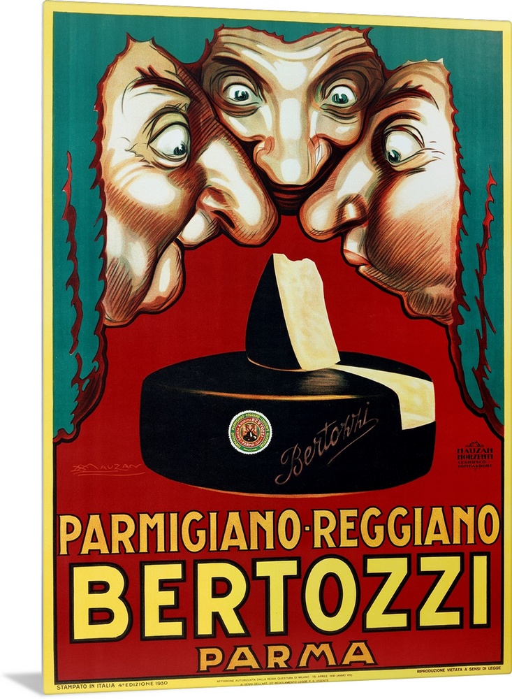 Poster parmigiano reggiano Bertozzi