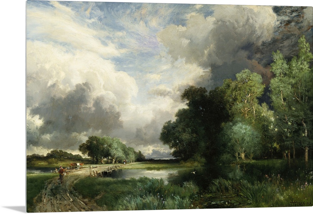 CH377873 Approaching Storm Clouds (oil on canvas) by Moran, Thomas (1837-1926); Private Collection; Photo .... Christie's ...