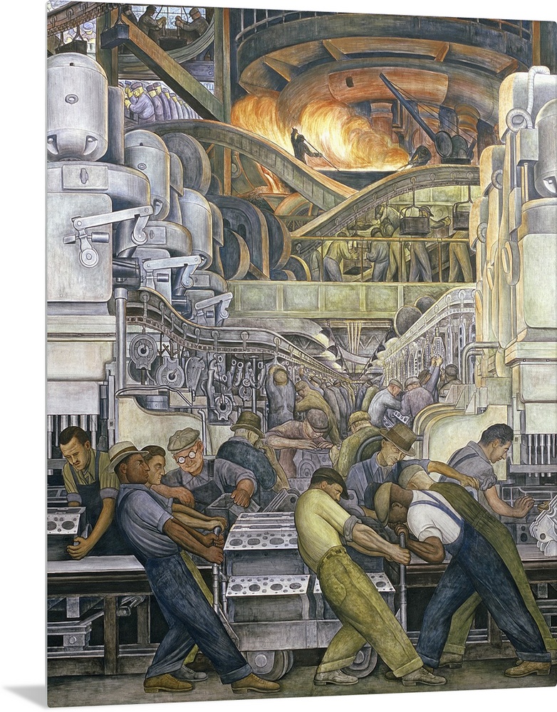 Detroit Industry, North Wall, 1932-33