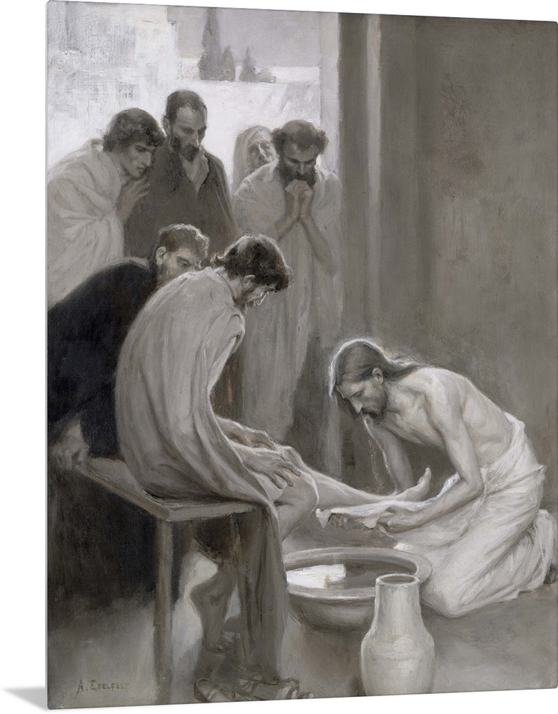 Jesus Washing the Feet of his Disciples, 1898