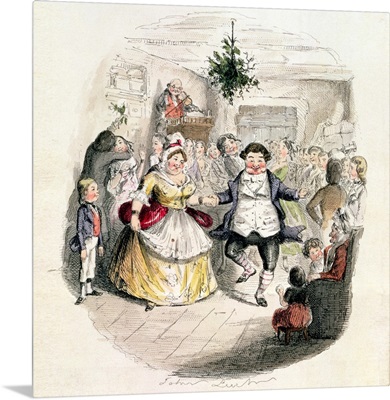 Mr Fezziwig's Ball, from A Christmas Carol by Charles Dickens (1812-70) 1843
