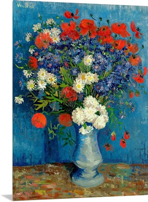 Still Life: Vase with Cornflowers and Poppies, 1887