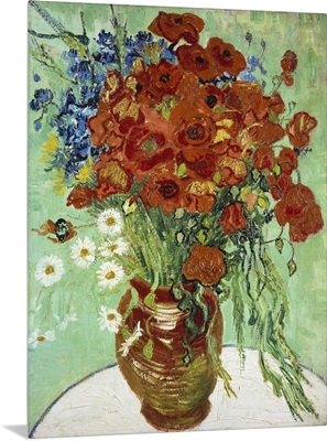 Vase With Cornflowers And Poppies, 1890