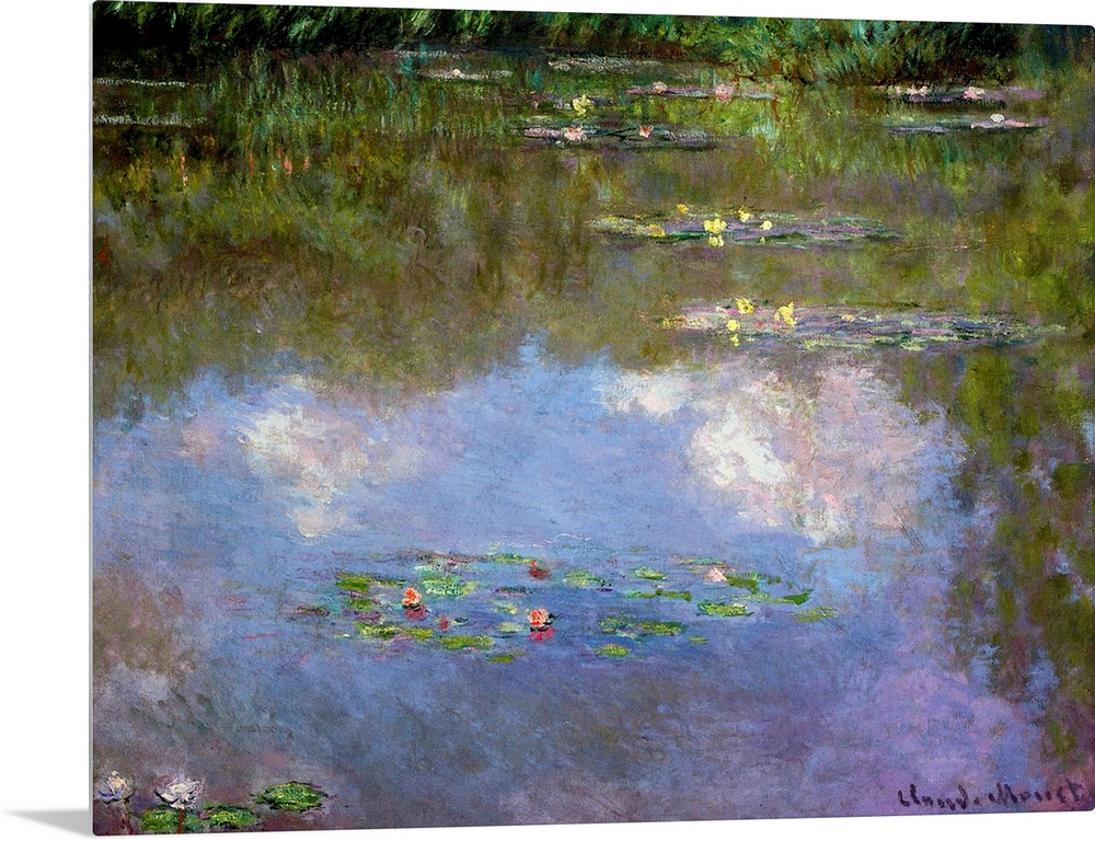 Water Lilies, the Cloud, 1903 (originally oil on canvas) by Monet, Claude (1840-1926)