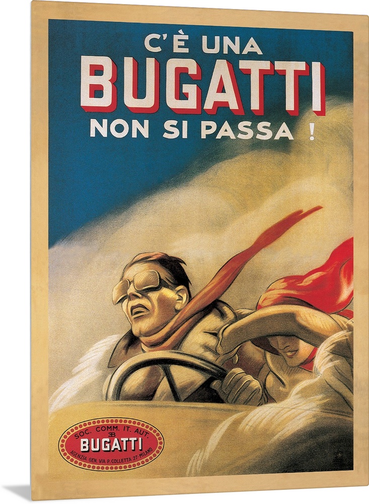 Vintage advertisement for the car Bugatti, 1922