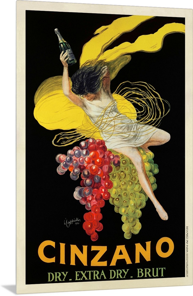 Vintage advertisement of Cinzano (1920) by Leonetto Cappiello.