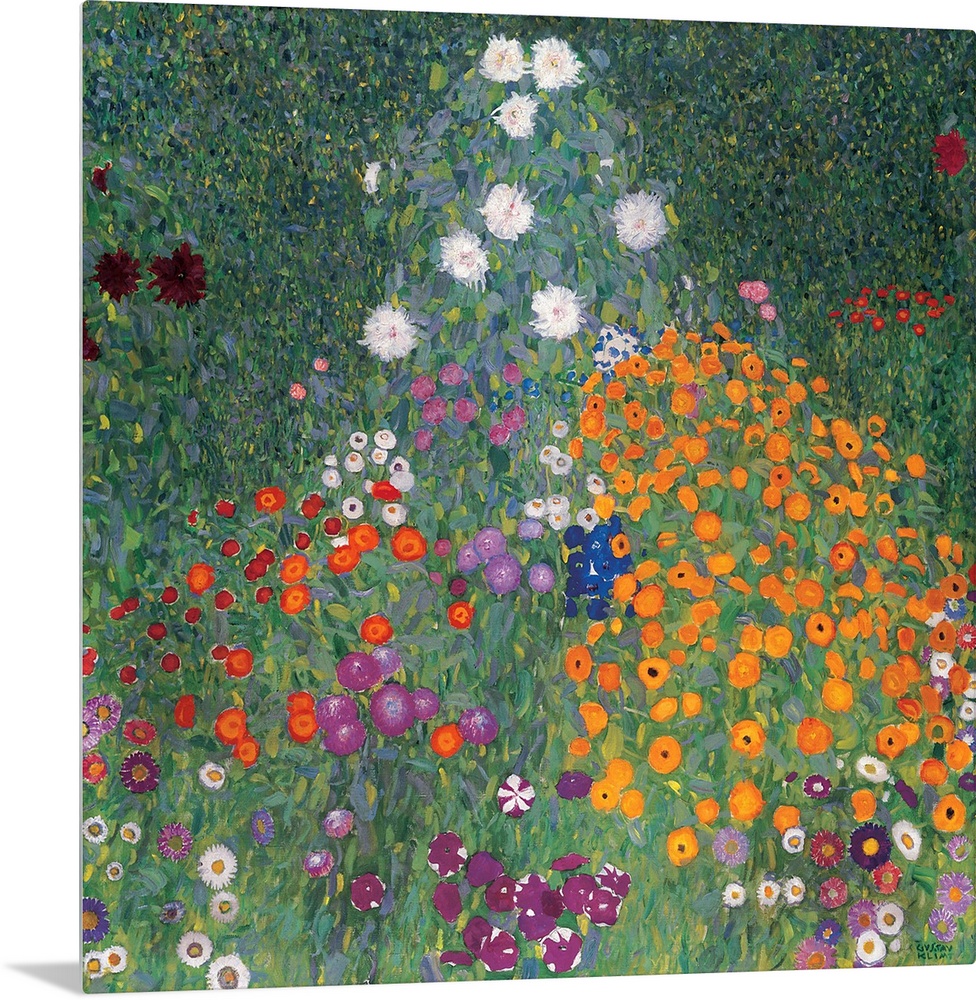 Flowery Garden ( 1906) by Gustav Klimt.
