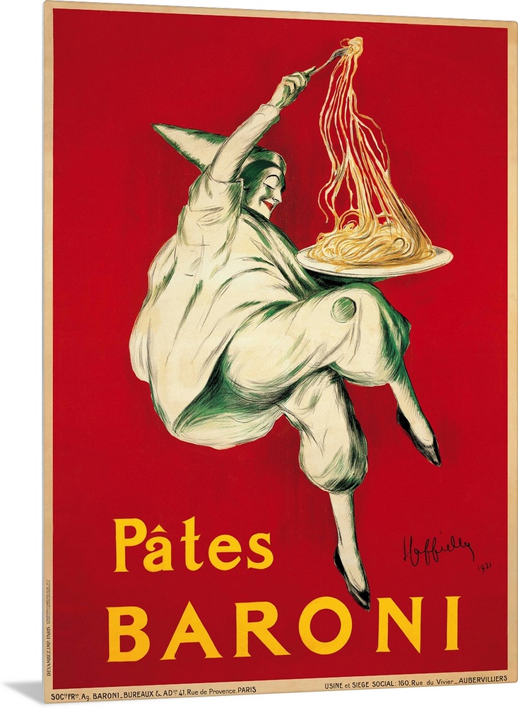 Vintage advertisement of Pates Baroni, 1921 by Leonetto Cappiello.