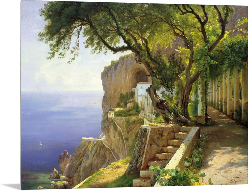 Pergola in Amalfi by Carl Frederic Aagaard.