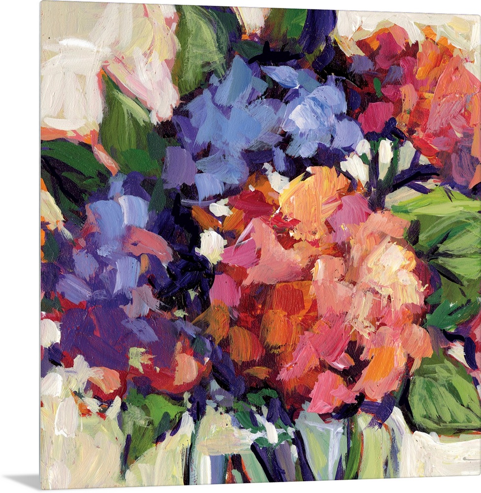 This striking floral bouquet adds a dramatic statement to any room.