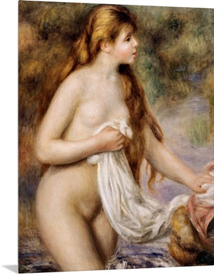 Bather with Long Hair. Ca. 1895. By Pierre-Auguste Renoir. Orangerie Museum