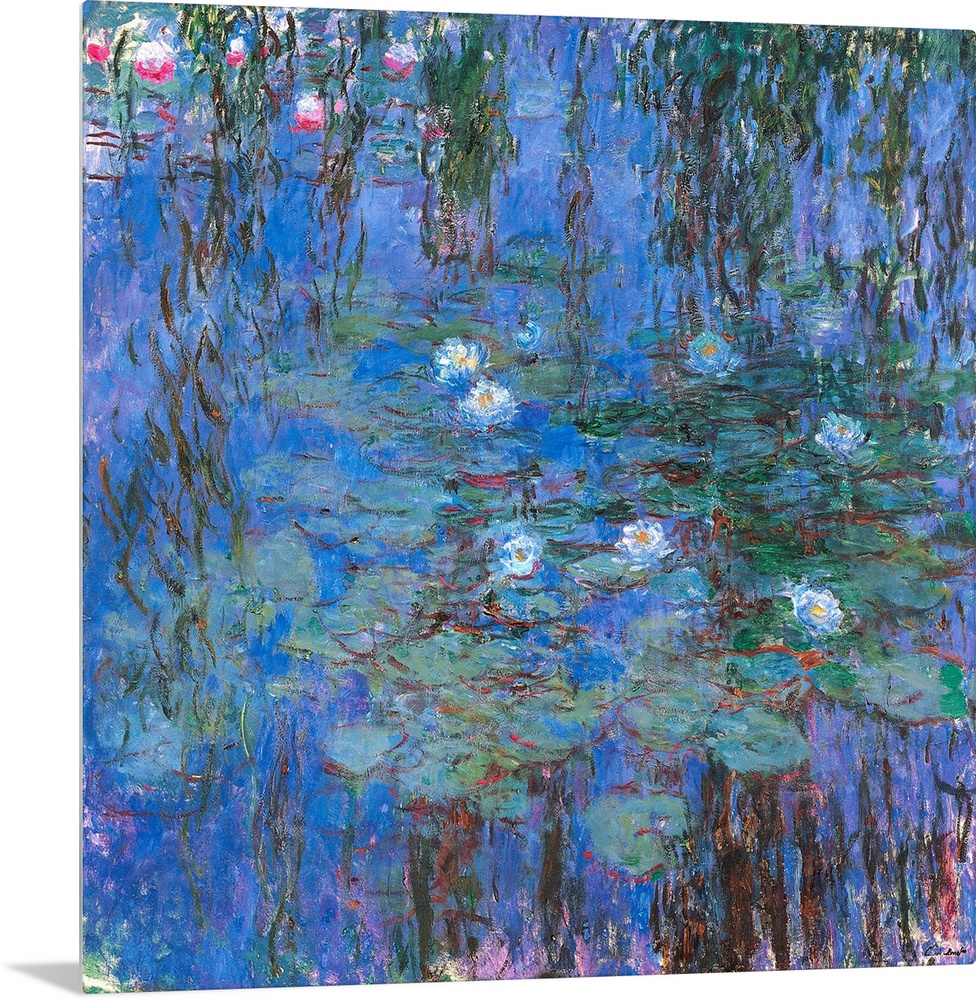 Blue Water Lilies, by Claude Monet, 1916 - 1919, 20th Century, oil on canvas, cm 200 x 200 - France, Ile de France, Paris,...