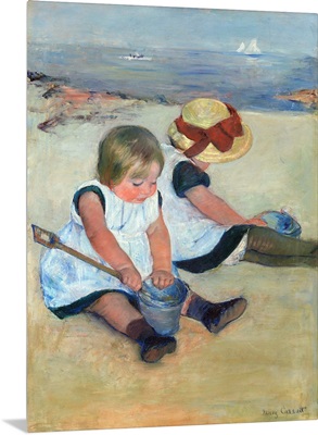 Children Playing on the Beach, by Mary Cassatt, 1884