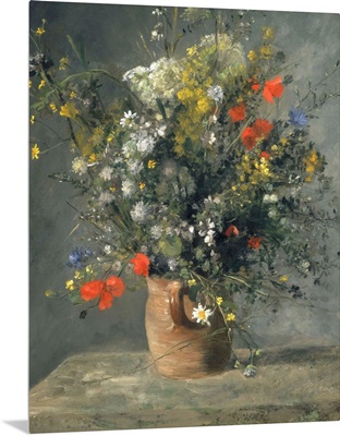 Flowers in a Vase, by Auguste Renoir, 1866