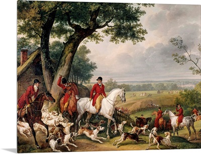 Hunting in Fontainebleau Forest, By Carle Vernet, c. 1780-1830, French painting
