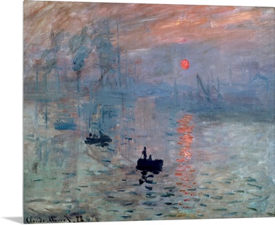 Impression, Sunrise, 1872, By French impressionist Claude Monet