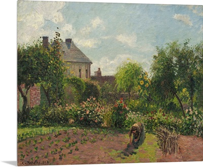 The Artist's Garden at Eragny, by Camille Pissarro, 1898