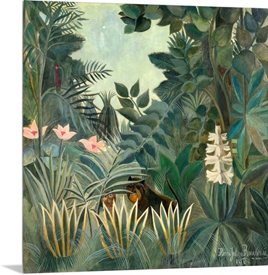 The Equatorial Jungle, by Henri Rousseau, 1909, French painting