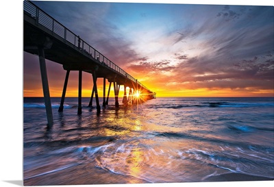 Ocean sunset, Hermosa Beach, California