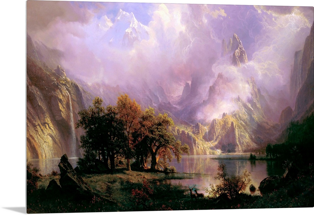 Albert Bierstadt (American, 18301902), Rocky Mountain Landscape, 1870, oil on canvas, 93 x 139.1 cm (36.6 x 54.7 in), The ...