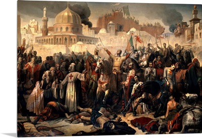 Taking of Jerusalem by the Crusaders by Emile Signol