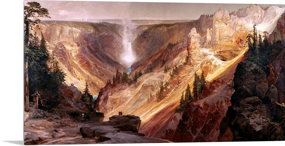 The Grand Canyon Of The Yellowstone By Thomas Moran