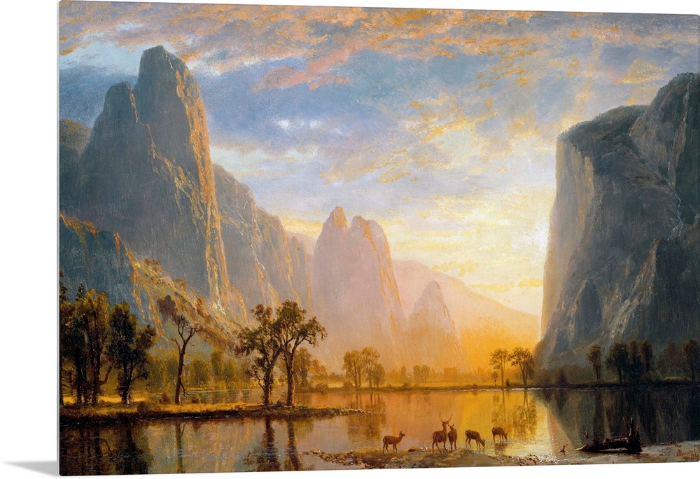 Valley Of The Yosemite By Albert Bierstadt