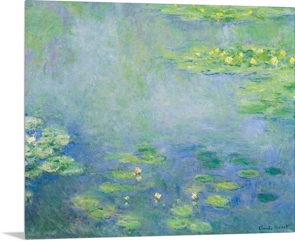 Claude Monet (French, 1840-1926), Waterlilies, c. 1906, oil on canvas, 73 x 92.5 cm (28.7 x 36.4 in), Ohara Museum of Art,...