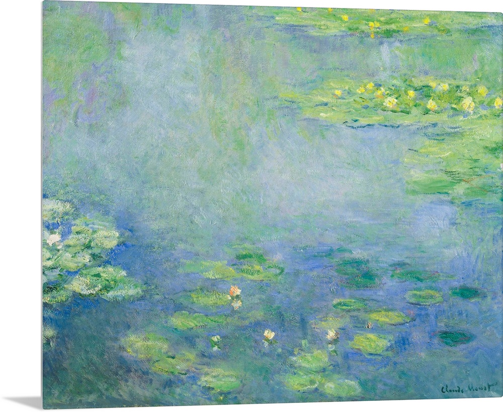 Claude Monet (French, 1840-1926), Waterlilies, c. 1906, oil on canvas, 73 x 92.5 cm (28.7 x 36.4 in), Ohara Museum of Art,...