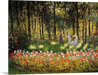 Wooded Scene By Claude Monet