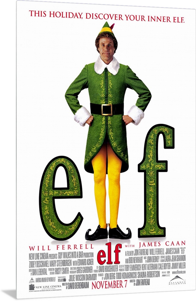 2003 American Christmas comedy movie directed by Jon Favreau and written by David Berenbaum, starring Will Ferrell, James ...