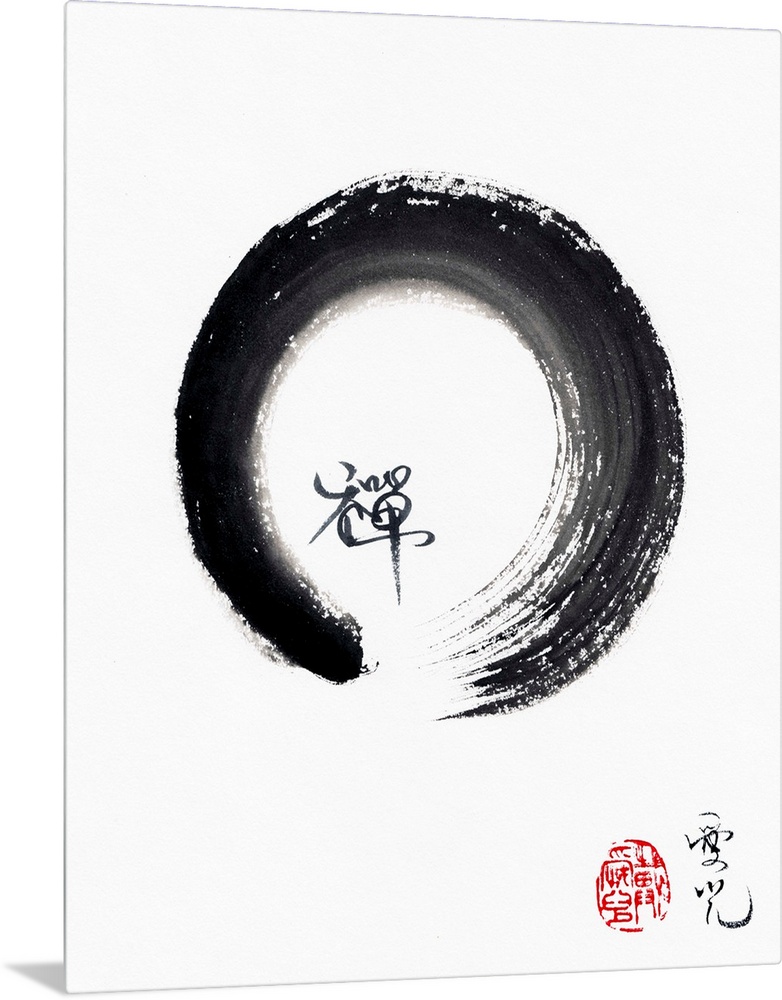 The Enso represents the way of Zen as a circle of vast space, lacking nothing and holding nothing in excess. Form is no ot...