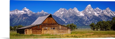 Old barn on a landscape, Grand Teton National Park, Wyoming