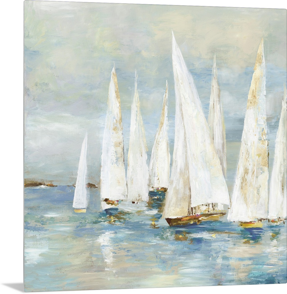 White Sailboats